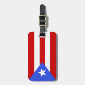 プエルトリコ国旗 ラゲッジタグ (正面縦)