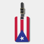 プエルトリコ国旗 ラゲッジタグ (正面縦)