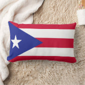 プエルトリコ国旗 ランバークッション (ブランケット)