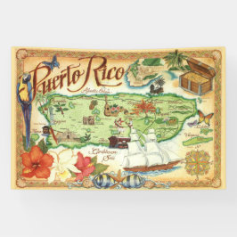 プエルトリコ国旗 横断幕