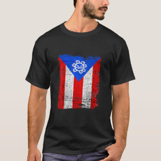 プエルトリコ国旗 – Boricua – ヒスパニック伝統 Tシャツ