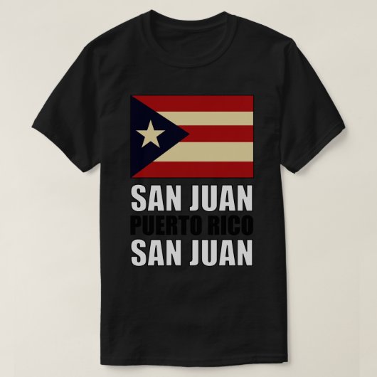 プエルトリコ国旗 Tシャツ (デザイン正面)