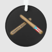 プエルトリコ国旗I Palitos オーナメント (裏面)