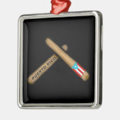 プエルトリコ国旗I Palitos メタルオーナメント (左)