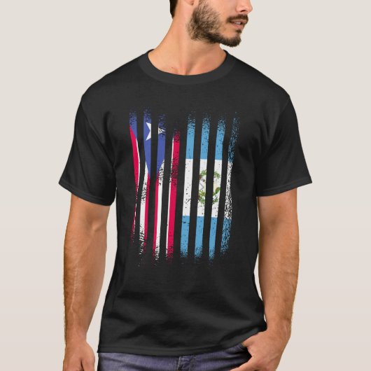 プエルトリコ国旗Str Tシャツ (正面)