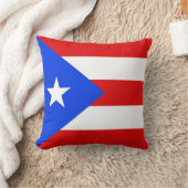 プエルトリコ国旗x旗まくら クッション (ブランケット)