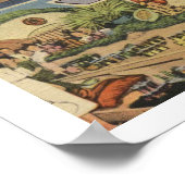 プエルトリコ土産1950年代のインスパイアヴィンテージ ポスター (角)