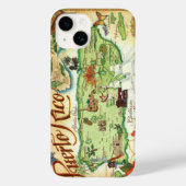 プエルトリコ地図 Case-Mate iPhoneケース (裏面)