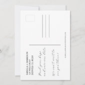 プエルトリコ地図 Save the Date テンプレート (裏面)