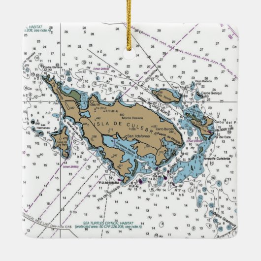 プエルトリコ島 セラミックオーナメント (裏面)