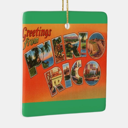 プエルトリコ挨拶 セラミックオーナメント (右)