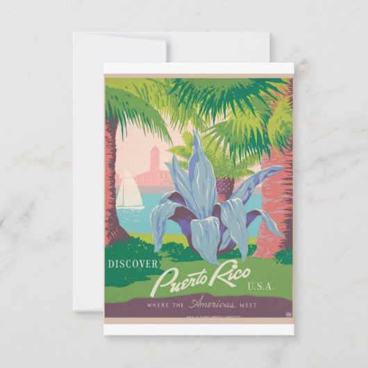 プエルトリコ旅行 セーブザデート (正面)