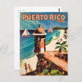 プエルトリコ旅行 ポストカード (正面/裏面)