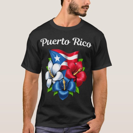 プエルトリコ旗 Tシャツ (正面)