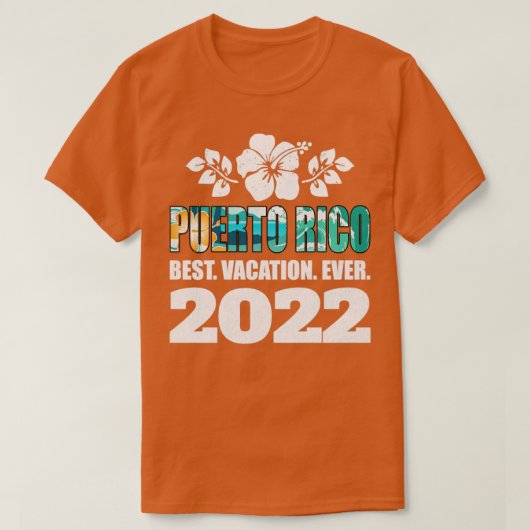 プエルトリコ最高のバケーションエバー2022土産 Tシャツ (デザイン正面)