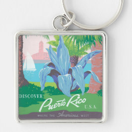 プエルトリコ未編集ヴィンテージ写真オールド・エステティック キーホルダー