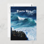 プエルトリコ海岸 ポストカード (正面/裏面)