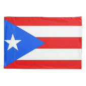 プエルトリコ独身のの愛国的なピローケース国旗 枕カバー (裏面)