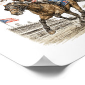 プエルトリコ競馬 Hipismo ポスター (角)