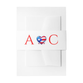 プエルトリコ結婚カップル 招待状ベリーバンド