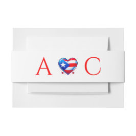 プエルトリコ結婚カップル 招待状ベリーバンド