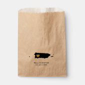 プエルトリコ結婚式の引き出物トリートサックス、抱き枕 フェイバーバッグ (正面)