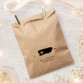 プエルトリコ結婚式の引き出物トリートサックス、抱き枕 フェイバーバッグ (クリップ留めされた状態)