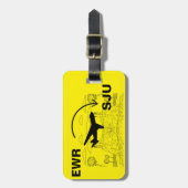 プエルトリコ荷物タグへの旅行 ラゲッジタグ (正面縦)