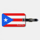 プエルトリコ荷物タグ、プエルト州旗 ラゲッジタグ (裏面横)