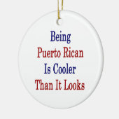 プエルトリコ見るよりクールですであることは セラミックオーナメント (左)