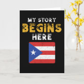 プエルトリコ起源 カード (黄色い花)