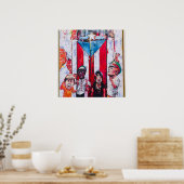 プエルトリコ通りアート ポスター (キッチン)