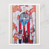 プエルトリコ通りアート ポストカード (正面)