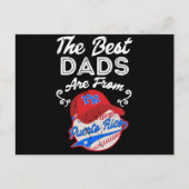 プエルトリコ野球最高のパパファーザーデー ポストカード (正面)
