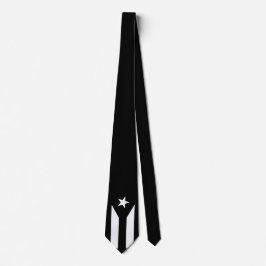 プエルトリコ黒国旗 ネクタイ