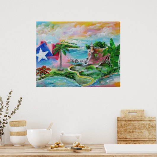 プエルトリコ010823 ポスター (キッチン)