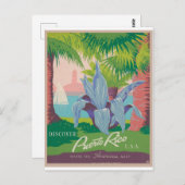 プエルトリコ アメリカ ヴィンテージ トラベル ポストカード (正面/裏面)