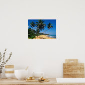 プエルトリコ、イスラヴェルデ、ヤシの木。 ポスター (キッチン)