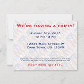 プエルトリコ·ウェービング·フラッグ 招待状 (裏面)