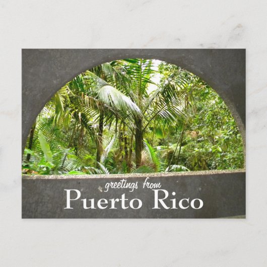 プエルトリコ・エルユンケ ポストカード (正面)