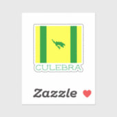 プエルトリコ・カレブラ国旗 シール (シート)