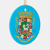 プエルトリコ*クリスマスのオーナメント セラミックオーナメント (右)