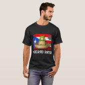 プエルトリコ・コキ蛙の旗 Tシャツ (正面フル)