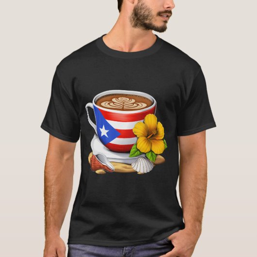 プエルトリコ コーヒー Tシャツ (正面)