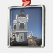 プエルトリコ、サンフアン、旧サンフアン、エルモロ メタルオーナメント (左)