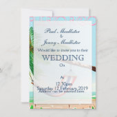 プエルトリコ ハンモック 旅行ポスター 招待状 (正面)