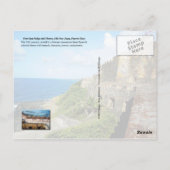 プエルトリコ,フォートサンフェリペデルモロ ポストカード (裏面)