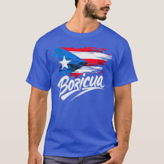 プエルトリコ フラグ Boricua おもしろTシャツ Tシャツ