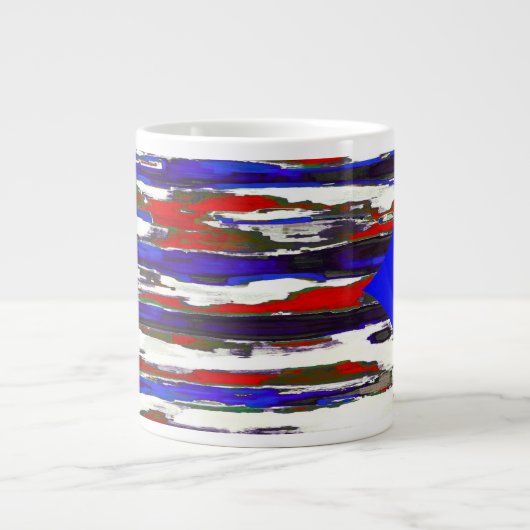 プエルトリコ/プエルトリカン国旗~ 20ozジャンボマグカップ ジャンボコーヒーマグカップ (正面)