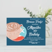 プエルトリコ ボリクア ヒスパニック ラテン フィエスタ コーヒー 招待状 (スタンド正面)